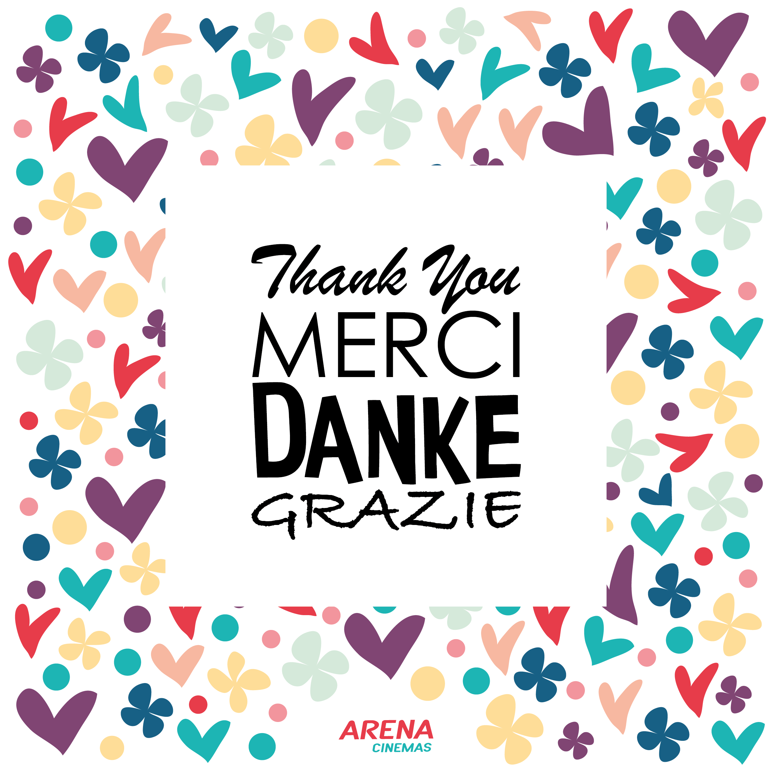 Grazie, Danke, Thank You, Merci